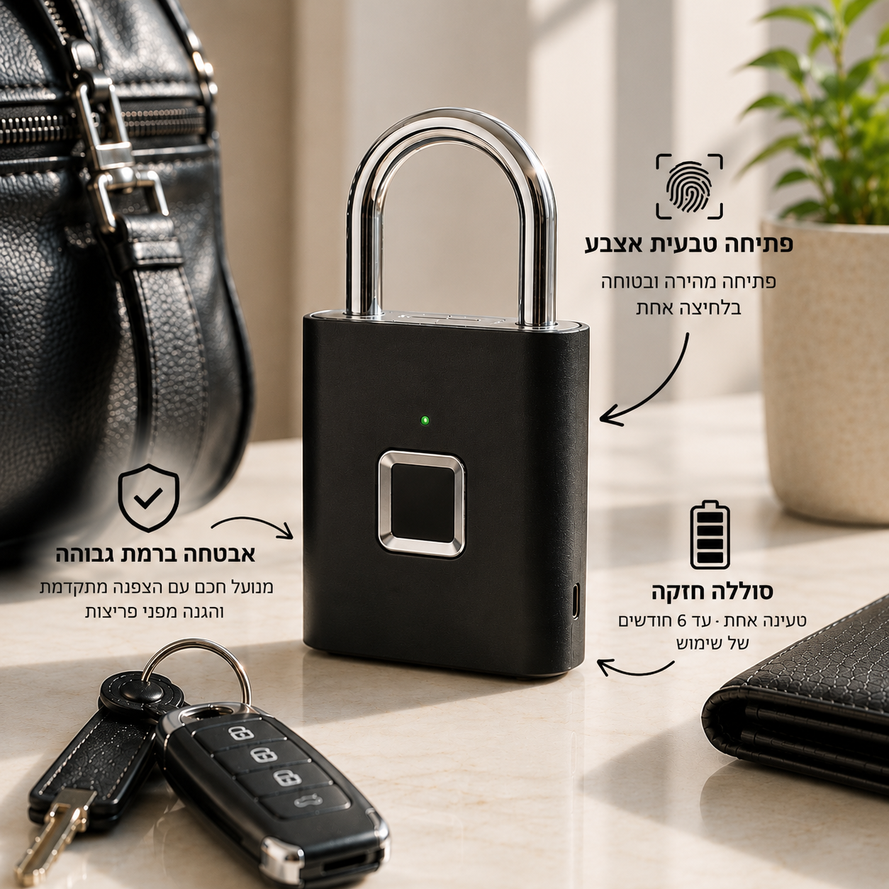 TactLock™ – רק האצבע שלך מחזיקה במפתח